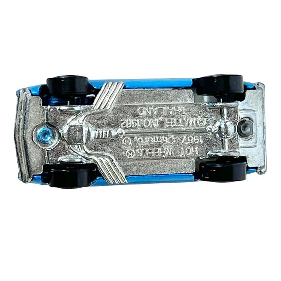 Hot Wheels '67 Camaro Convertible Redline Hood Opens 1982 Thailand Blue White - Picture 7 of 16